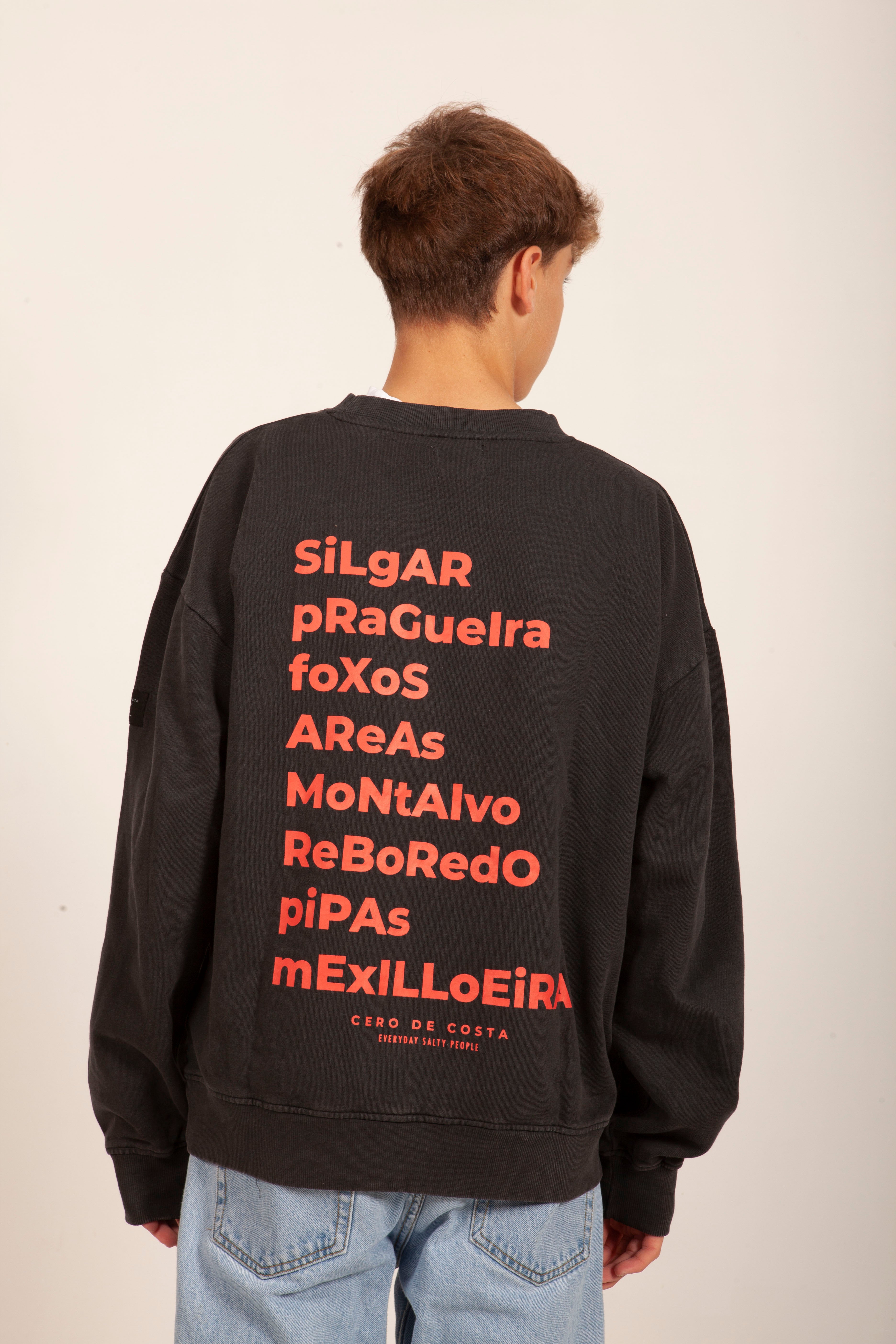 SUDADERA ANTRACITA/QUISQUILLA "SANXENXO"